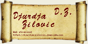 Đurđa Žilović vizit kartica